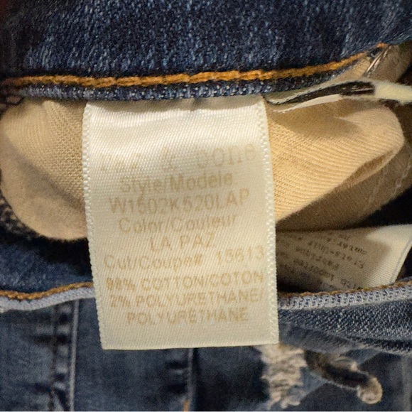 Rag & Bone Distressed The Skinny Jeans In La Paz Wash Size 25 - Picture 9 of 9